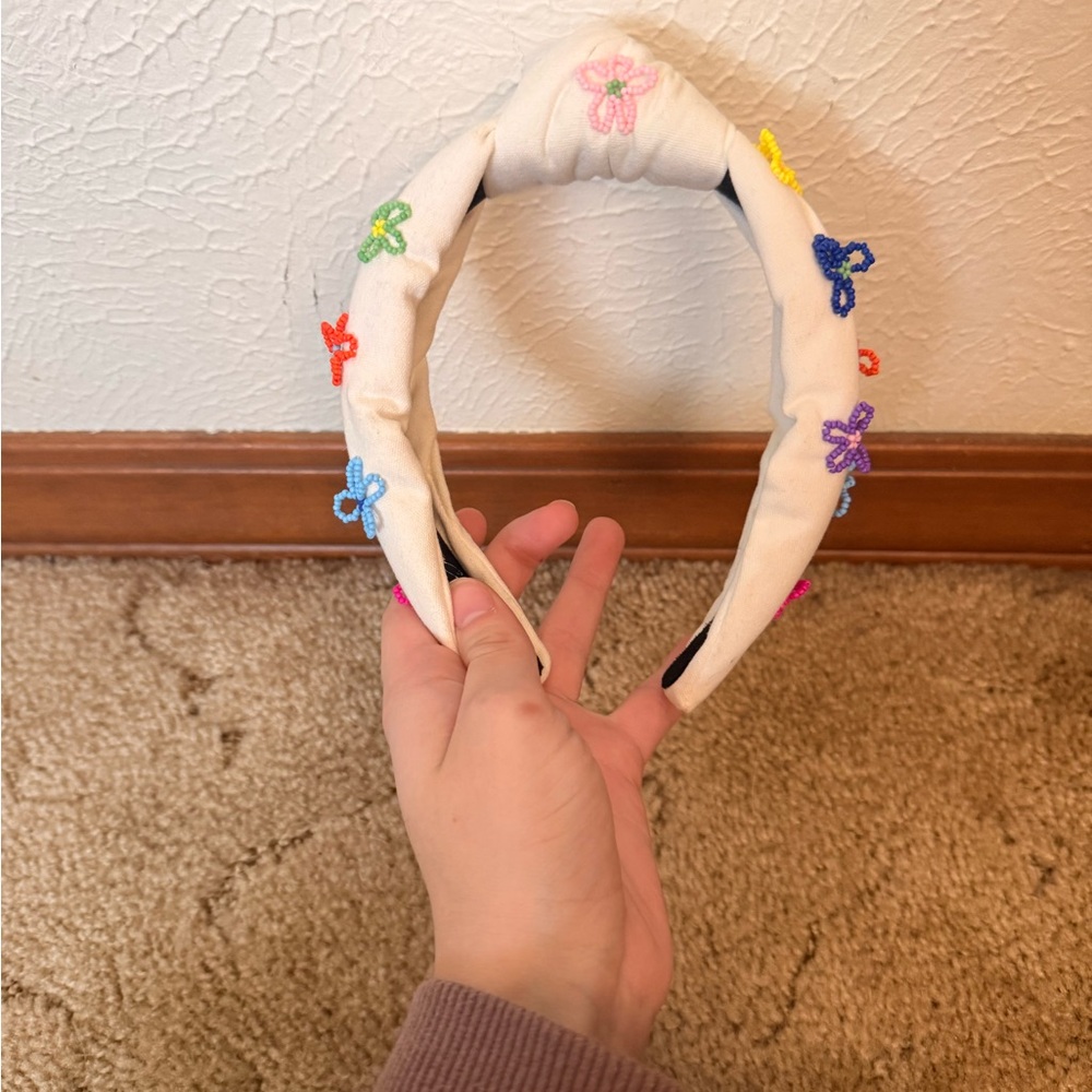 Floral Embroidered Headband